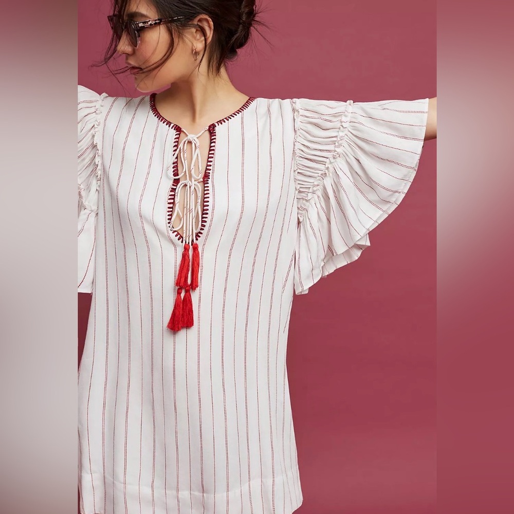 Anthropologie - Ira Tasseled Mini Dress - Picture 5 of 12